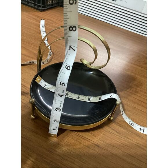 Vintage Melamine Dish With Metal Holder - Picture 2 of 6